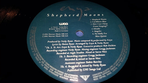 Enya Shepherd Moons Lp Con Insert Europe Muy Bueno 1991 2