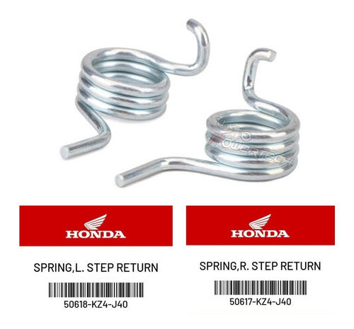 Original Honda CR 125 250 02 - 07 Footpeg Springs 0