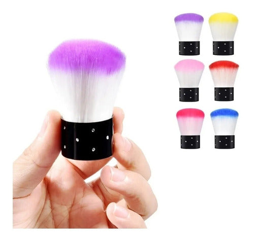 X5 Brocha Para Polvo De Uñas Gelificadas Acrilicas Esmaltado 0