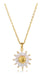 LCS Sunflower Necklace 18K Gold Plated + Gift Box 2