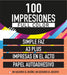 100 Impresiones Color A3+ Autoadhesivas En El Acto 0