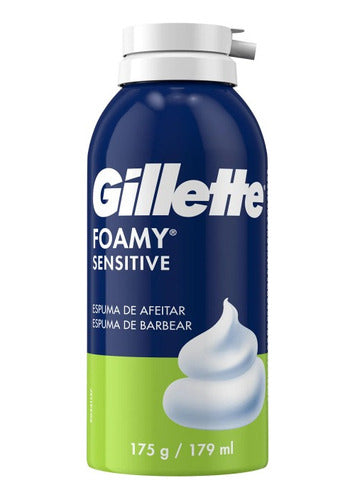 Gillette Foamy Shaving Foam Sensitive Skin 175g 0