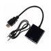 DBS HDMI to VGA Adapter + MiniPlug 3.5mm Audio Full HD 1080p 7