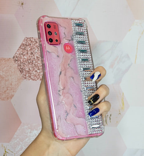 Customized Marble Epoxy Strass Shiny Cases for Samsung 7