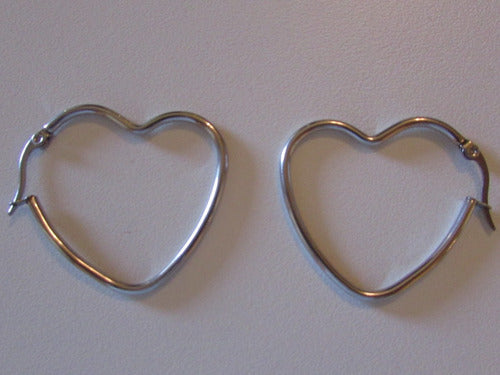 Surgical Steel Heart-Shaped Earrings 4