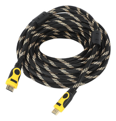 Cable Hdmi Macho 10 Metros Mallado Blindado Con Filtros 0