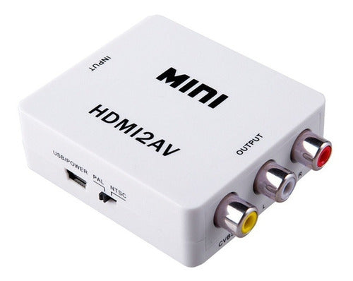 AET+ HDMI to RCA AV Converter with Audio Supports 1080P Premium 0