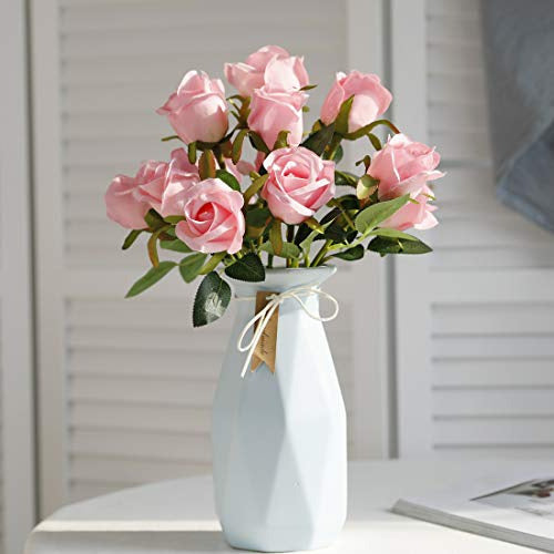Veryhome Artificial Flowers Silk Roses Pink 50.8cm 1