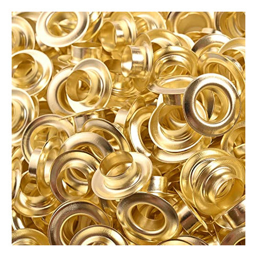 King Pieces 1000pcs Gold Grommets 1/4 inch Washers and Grommets Kit 3