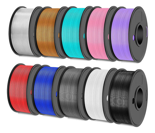 Sunlu PETG 2500g Multicolor 3D Printer Filament Bundle 0