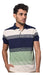 Men's Premium Imported Striped Cotton Polo Shirt in Special Sizes 8