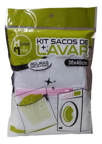 Kit C/6 Saco Para Lavar Roupas 30x40cm 2