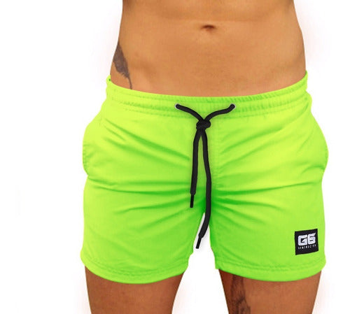 Men's Quick-Dry Mesh Swim Shorts with Pockets G6 7