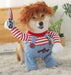 Disfraz De Chucky De Halloween Para Perro Mascota 4