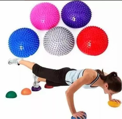 Mini Bosu Bozu Media Esfera Equilibrio Media Pelota Pilates 2