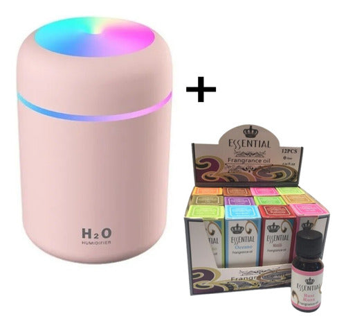 Moon Kit De Difusor Usb Humidifier With Light + 2 Essential Aromas 0