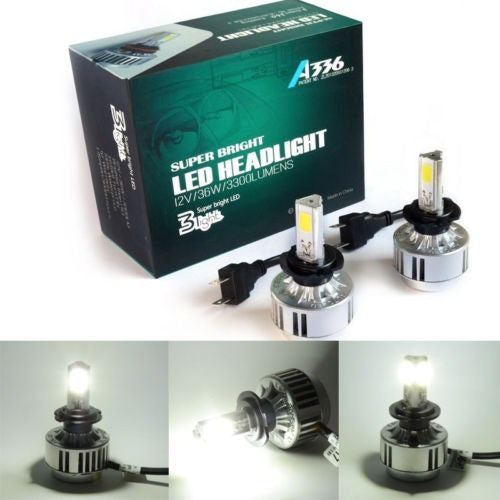 2 X H7 12v 72w Coche Led Linterna Kit Conversión De Conducci 1