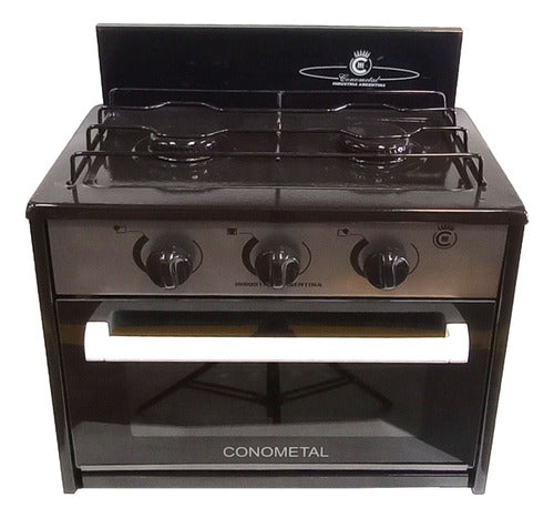 Gas Natural 2-Hob Cooktop with Oven 0