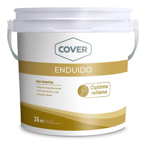 Cover Enduido Interior Secado Rápido Fácil Lijar 25kg - Prestigio 0