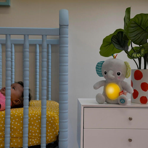 Bright Starts Interactive Baby Toy Elephant with Lights and Sounds 2