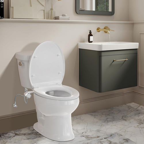 Asiento De Inodoro Bidet Dual Con Controles De Presión 7