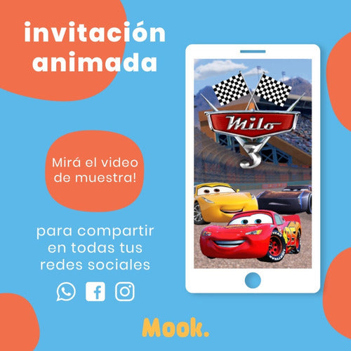 Cars Animated Video Invitation 1
