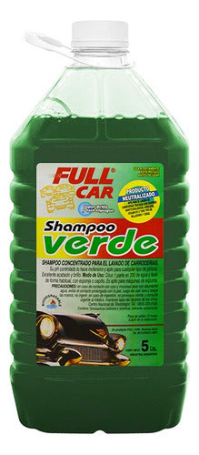 Full Car Lava Autos Full Car Shampoo Verde 5lts Concentrado pH Neutro 0