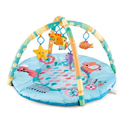 Love 4207 Baby Gym Playmat with Rattles - Educational Blanket for Infant Stimulation 0