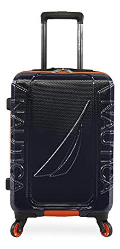 Nautica Birch 21-Inch Rigid Spinner Luggage, Blue 1