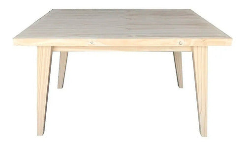 Nórdico Retro Nordic Rectangular Pine Wood Dining Table 120cm 0