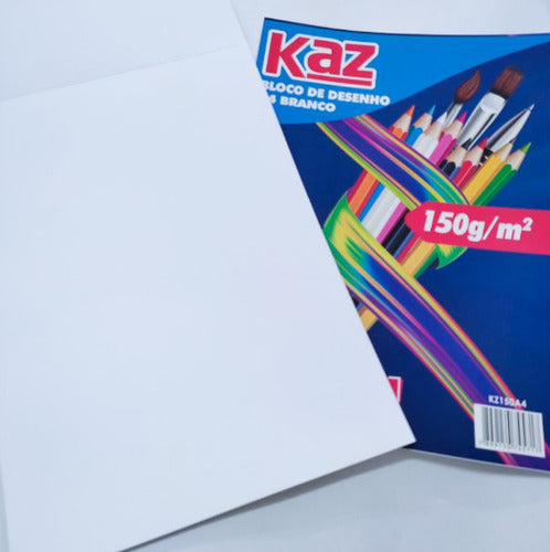 Bloco Desenho Canson A-4 Branco 20fls Kaz 1