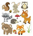 Gangagram Printable Forest Animals Clipart PNG Kit 0