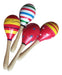 Wooden Baby Maraca Rattle Stimulation Color 19cm 2