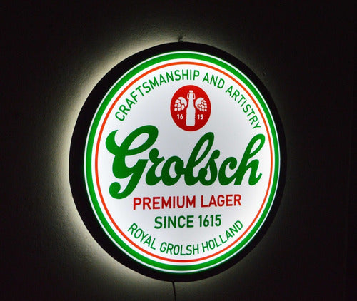 LED Beer Grolsch Deco Bar Light-Up Sign 1