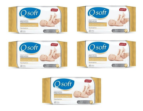 200 Q-Soft Premium Oleo Calcáreo Wet Wipes 0