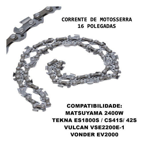 Corrente P/ Motosserra Sabre 16 Pol 3/8 1.3 30 Dentes 2