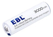 Ebl 8 X 3000mah Baterías Aa De Litio Herméticas Duren Hasta 7