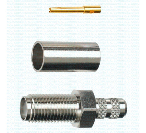 Generic Hembra SMA Connector for RG-58 Cable - Crimping Type 0