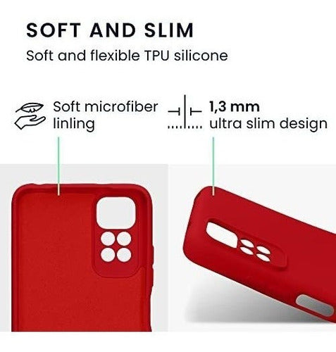 Slim Case for Xiaomi Redmi Note 11/11s Sweet Cherry Red 1