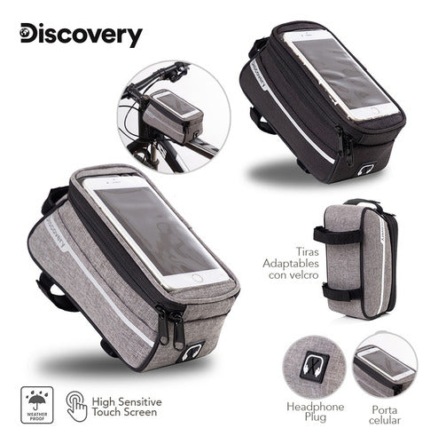 Discovery Adventures Waterproof Touch Cell Phone Holder Bicycle Bag 1