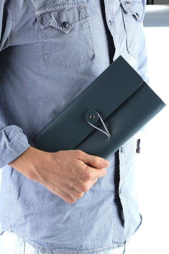 Recycled Sustainable Leather Envelope Clipboard 6