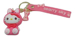 Sanrio Kitty Conejo Rubber Keychain 0