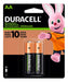 Duracell Rechargeable AA Batteries Blister Pack of 2 0