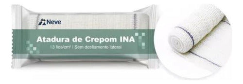 Atadura Crepom Ina 13f-15cmx1,8m - Kit 96 Rolos - Neve 0