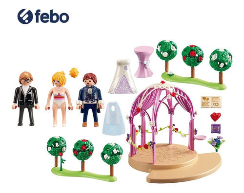 Playmobil City Life Wedding Pavilion with Bride and Groom Febo 1