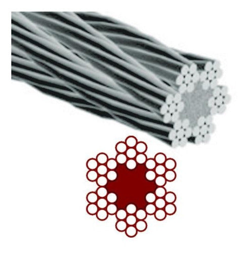 Mitre Galvanized Steel Cable 6x7+1 X 100 Meters 3mm 1