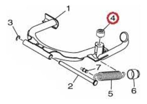 Borracha Do Cavalete Central Yamaha Nmax 160 21-23 Original 2