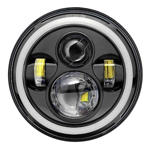 Faro Led Optica  7 Pulgadas Universal Ideal Harley Davidson 0