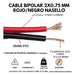 Conduelec Red and Black Audio Cable 2x0.75mm - 10 Meters 1