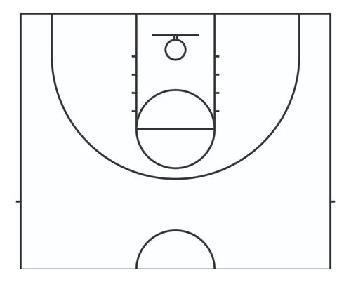 Michapaya Basketball / Básquet Double Sided Tactical Board 1